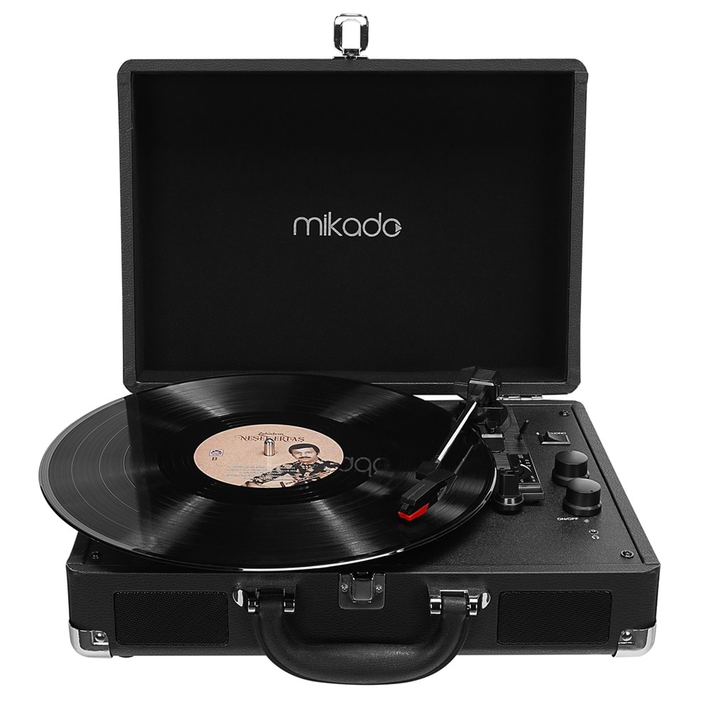 Mikado Nostalgia MN-P317 Siyah Pikap+Rca+Bluetooth Destekli Müzik Kutusu