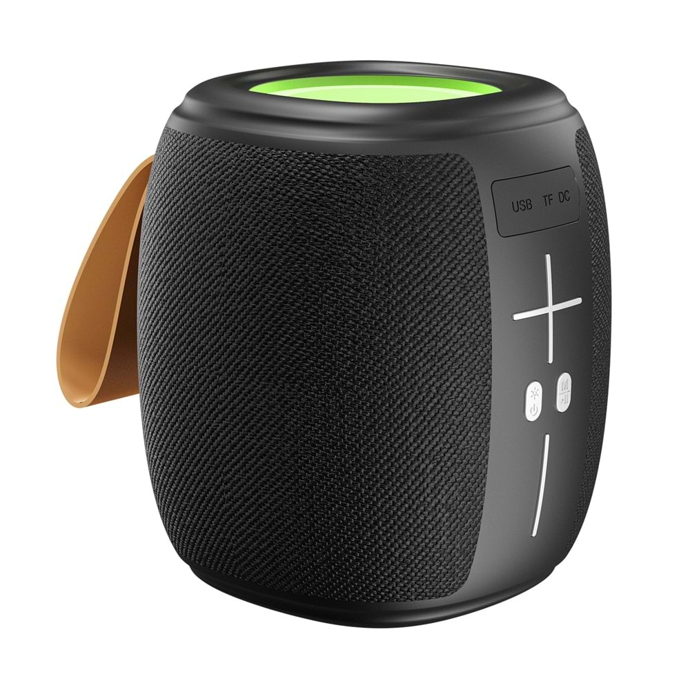 Mikado MD-888 CUBE Siyah 5W 1200mAh BT/TF/USB/LED Işıklı Speaker Hoparlör