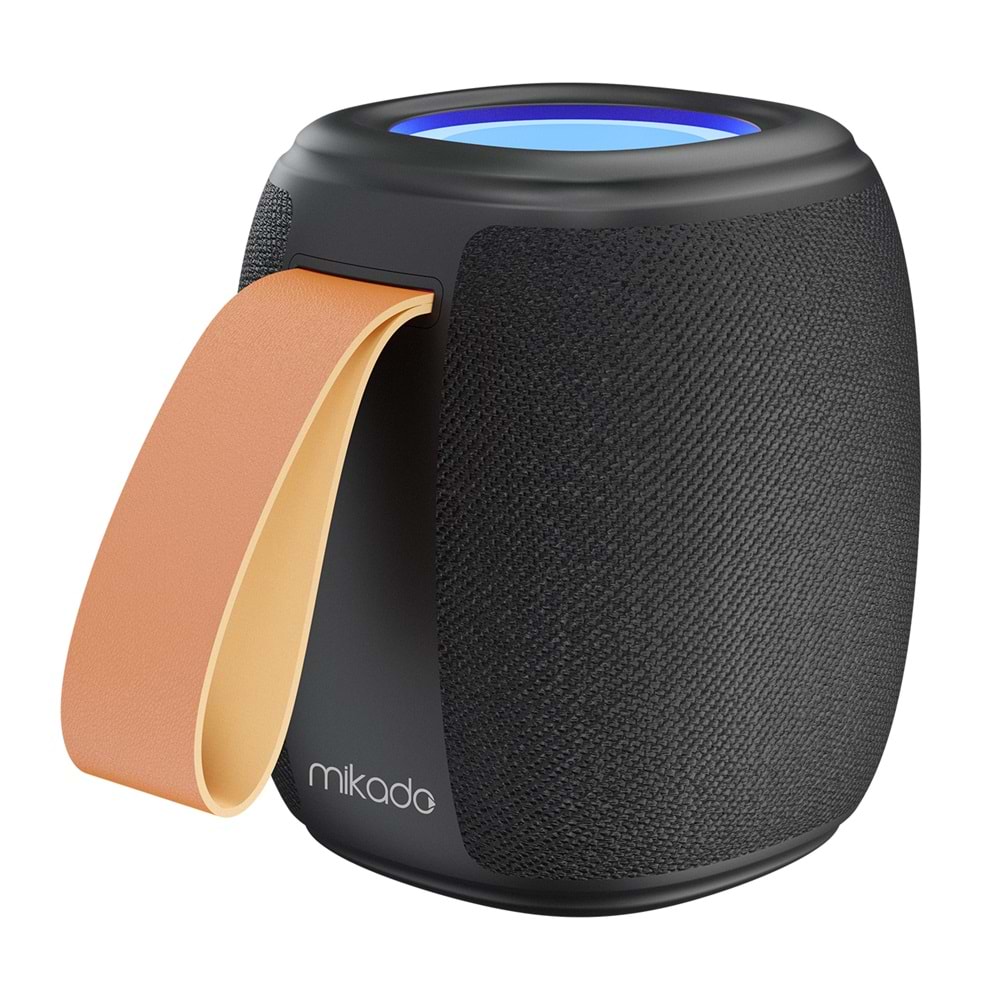 Mikado MD-888 CUBE Siyah 5W 1200mAh BT/TF/USB/LED Işıklı Speaker Hoparlör