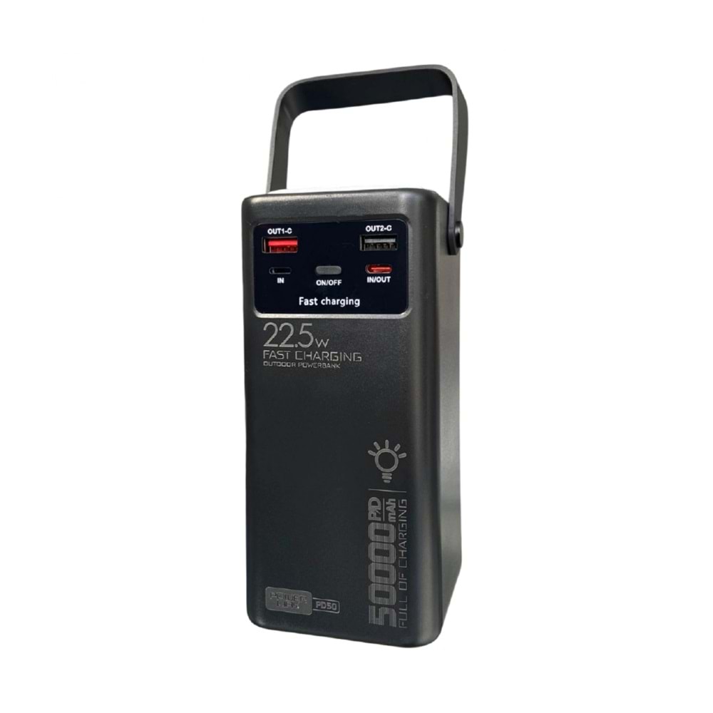 Powerway PD50 50000 mAH Outdoor 22,5 Fast Chargıng Taşınabilir Şarj Cihazı Powerbank