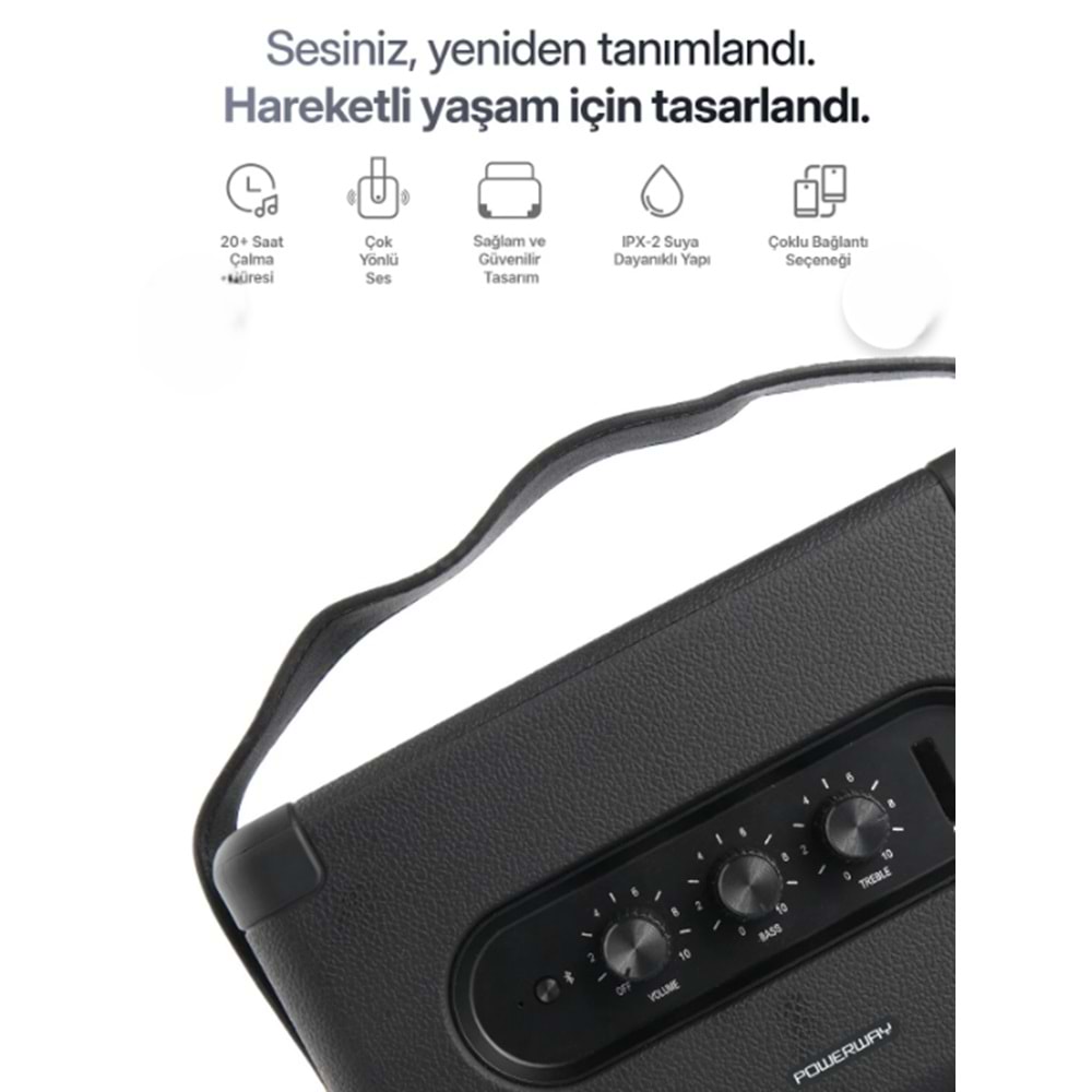 Powerway CUBEX Bluetooth Hoparlör