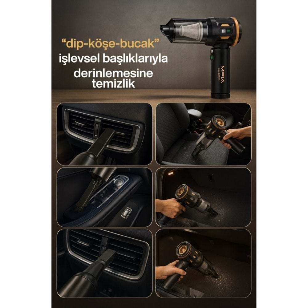 Mpıa MCV-05 Gold Edition 10 IN 1 Araç Süpürgesi