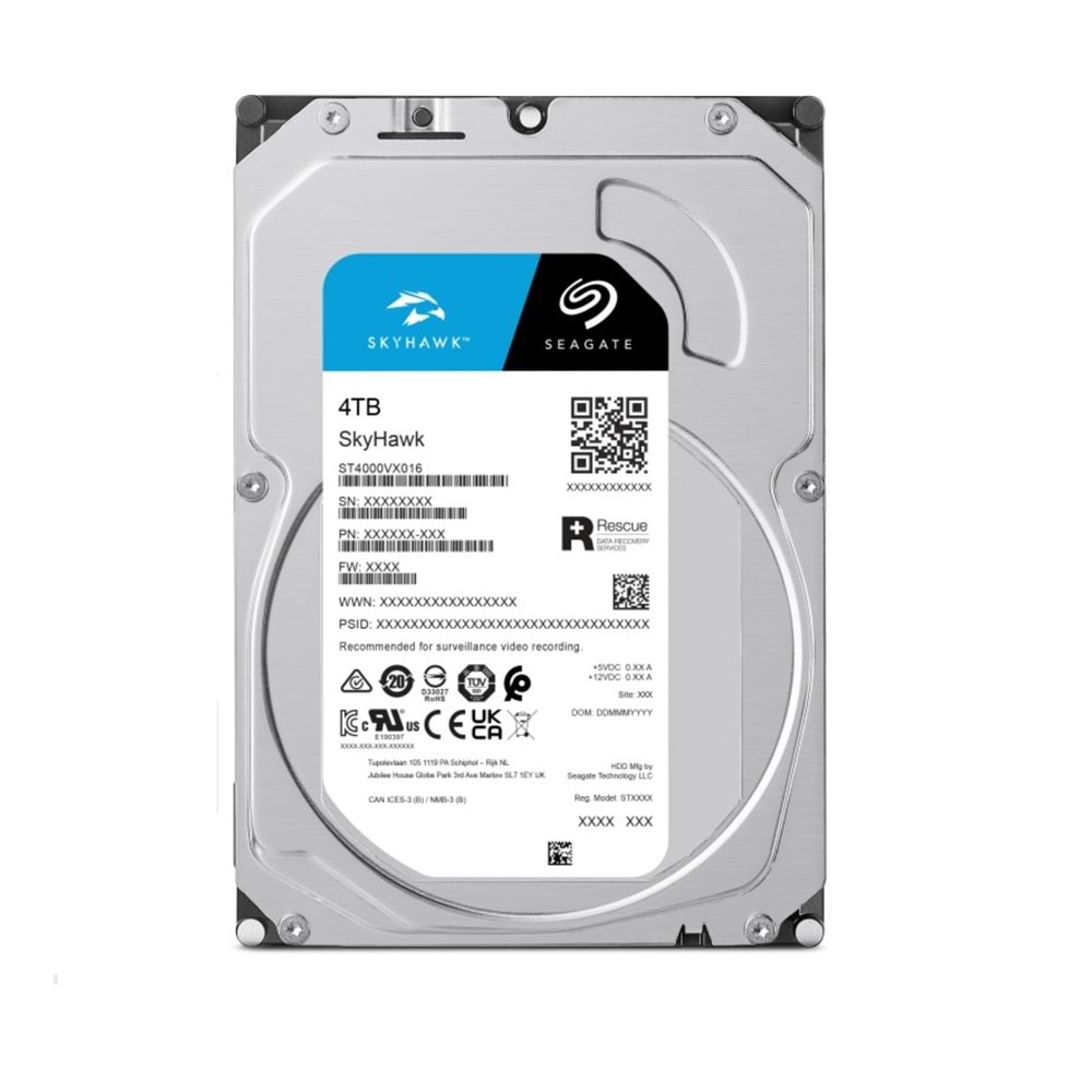 Seagate 4 TB SkyHawk ST4000VX016 SATA 3.0 5400 RPM 3.5
