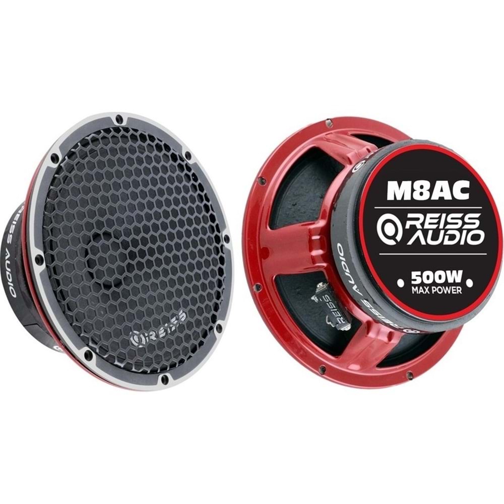 Reıss Audıo RS-M8AC 20 cm 500 Watt Mıdrange Oto Hoparlör