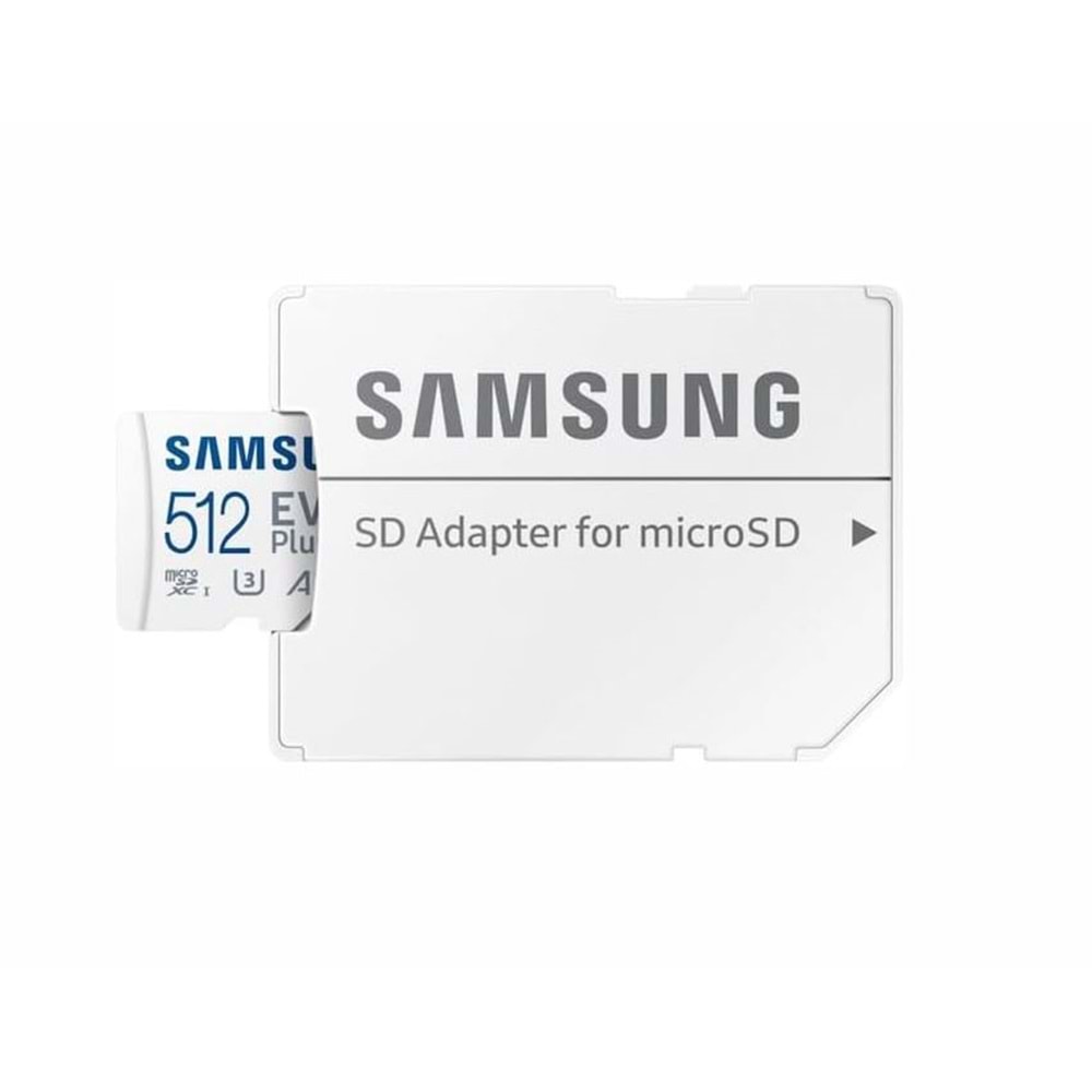 Samsung Evo Plus MB-MC512SA Class 10 UHS-I U3 A2 V30 512 GB Micro SD Kart