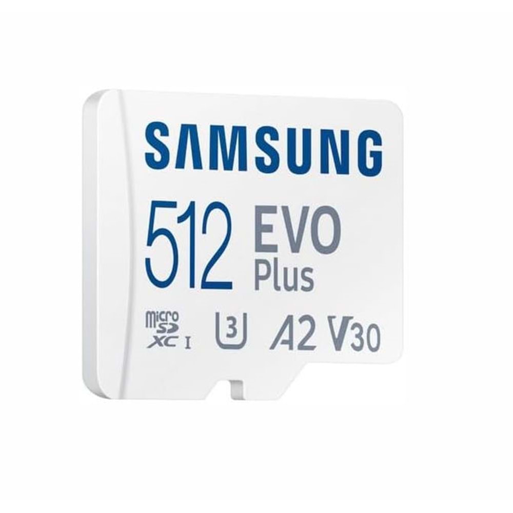 Samsung Evo Plus MB-MC512SA Class 10 UHS-I U3 A2 V30 512 GB Micro SD Kart