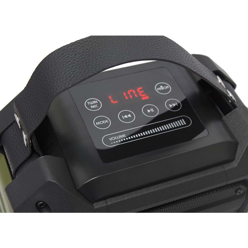 Dıgıtal Audıo DA-6A 20W 2 Adet Kablosuz El+ Baş-Ense Mikrofonlu FM/USB/SD Bluetoothlu Toplantı Anfisi