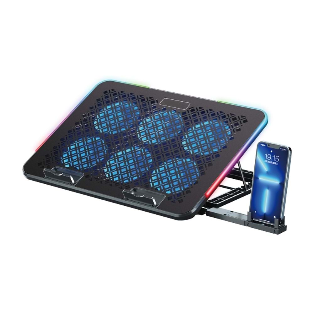 Concord C-886 Telefon Standlı 6 Led Fanlı Laptop Soğutucu