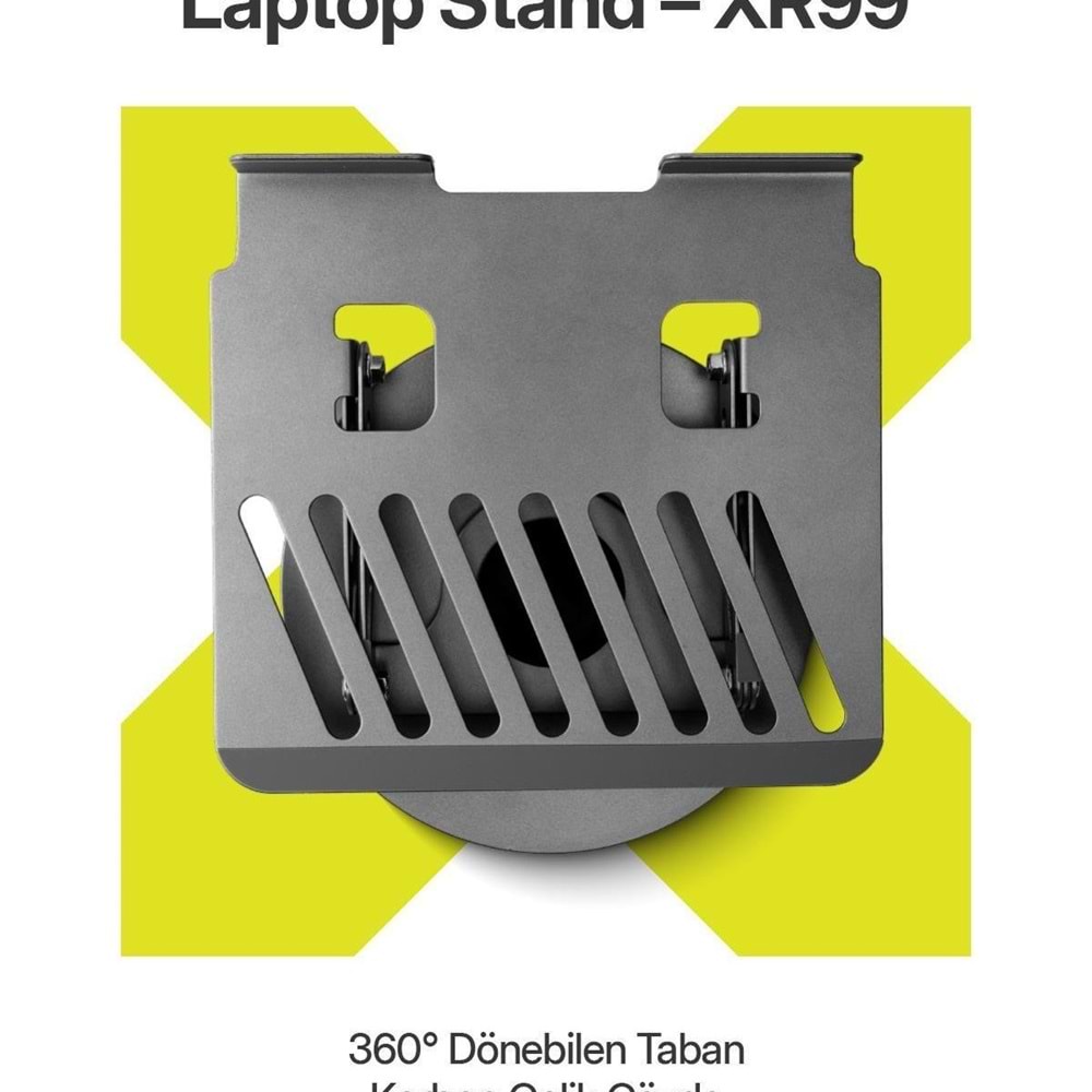 Powerway XR99 Yüksek Kalite Metal Ayarlı Laptop Macbook Uyumlu Notebook Tablet Tutucu Altlık Stand