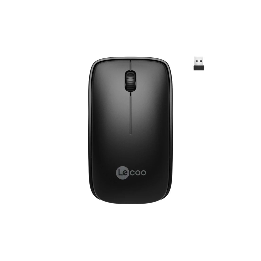 Lecoo WS208 Kablosuz 1200DPI 3 Tuşlu Optik Mouse Siyah