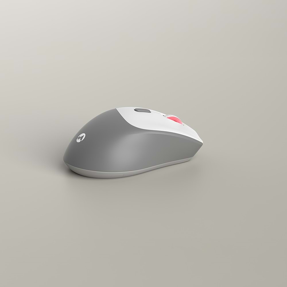 Everest KM-78 Rena Krem/Gri/Kahve Kablosuz 2.4 + BT RGB Aydınlatmalı Sessiz Q Su Sıçramasına Dayanıklı Klavye + Mouse Se