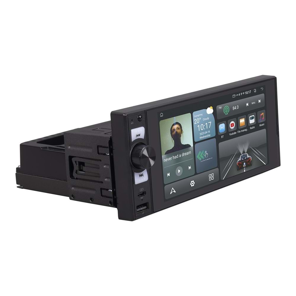 For-X X-435A 6 Inc 2 + 32 Gb/USB/SD/FM/BT Carplay Oto Teyp