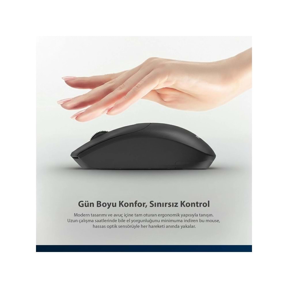 Philips SPK7398 Siyah Sessiz Optik Kablosuz Mouse