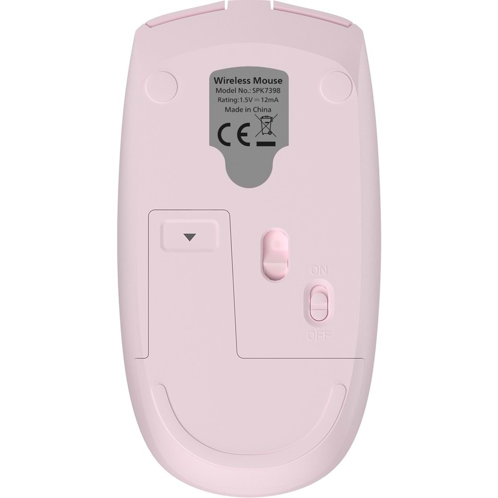 Philips SPK7398 Pembe Sessiz Optik Kablosuz Mouse