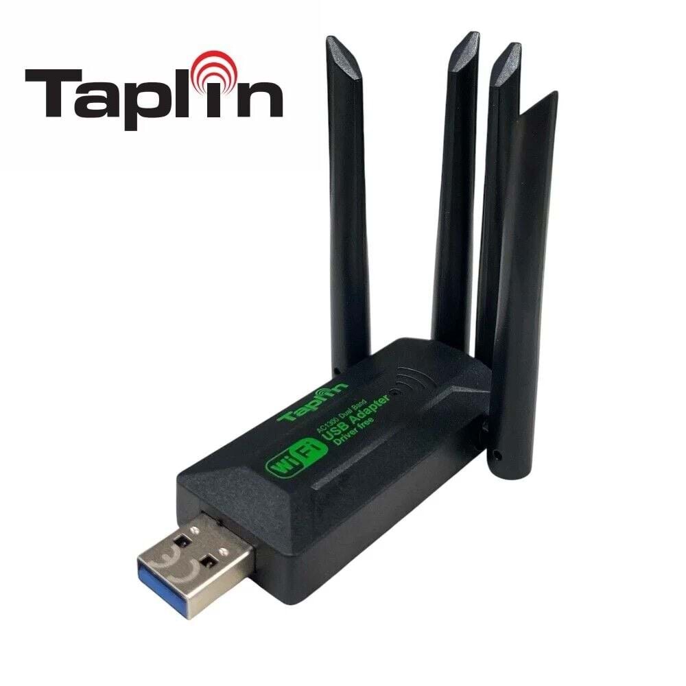 Taplin TWA-105 1200 Mbps USB 3.0 WiFi Adaptör 4 Antenli