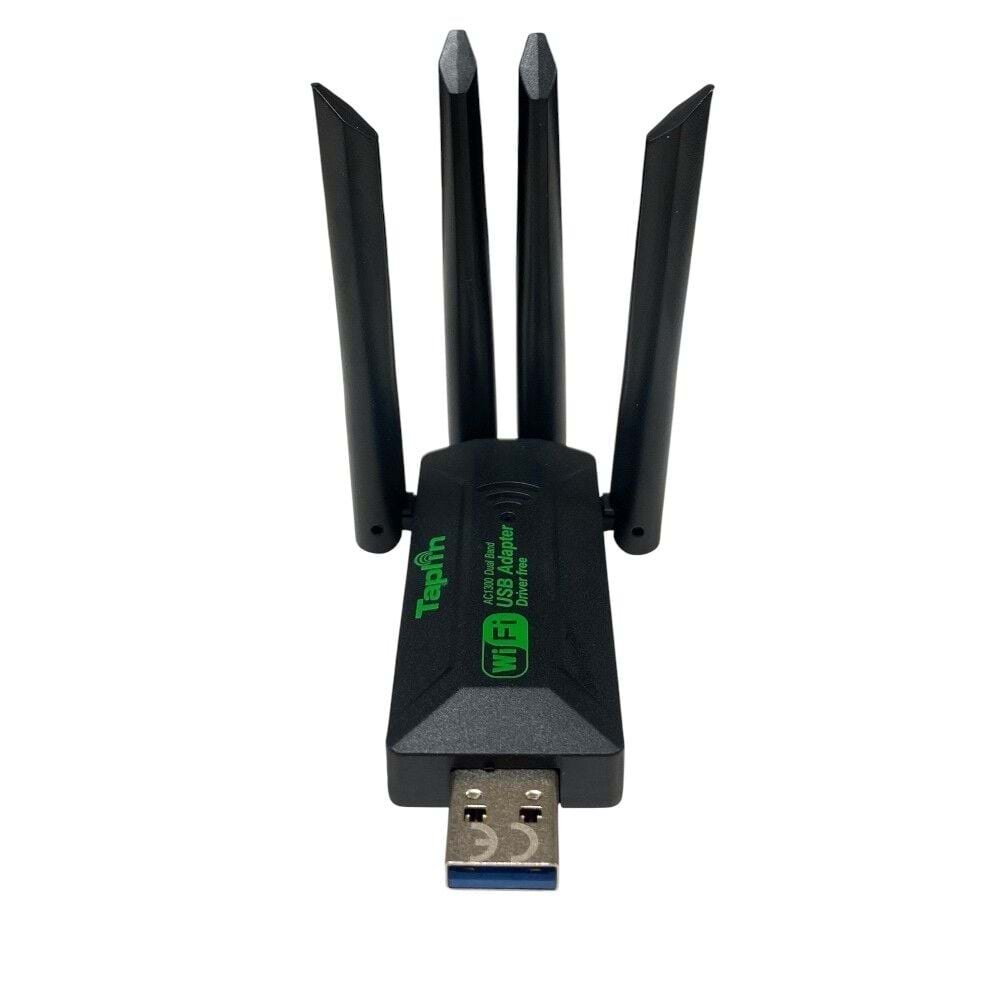 Taplin TWA-105 1200 Mbps USB 3.0 WiFi Adaptör 4 Antenli