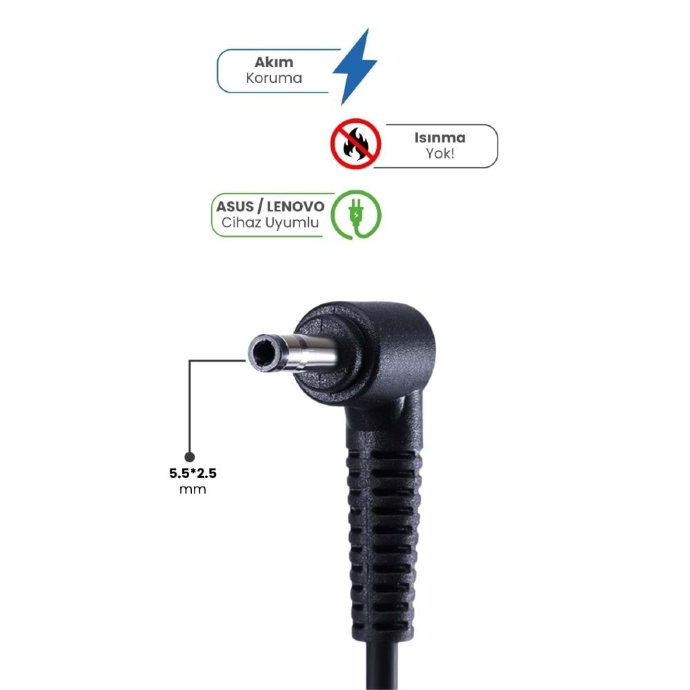 Sprange SR-L32 19V 6.32A 5.5*2.5mm 120W ASUS/LENOVO İçin Laptop Adaptör