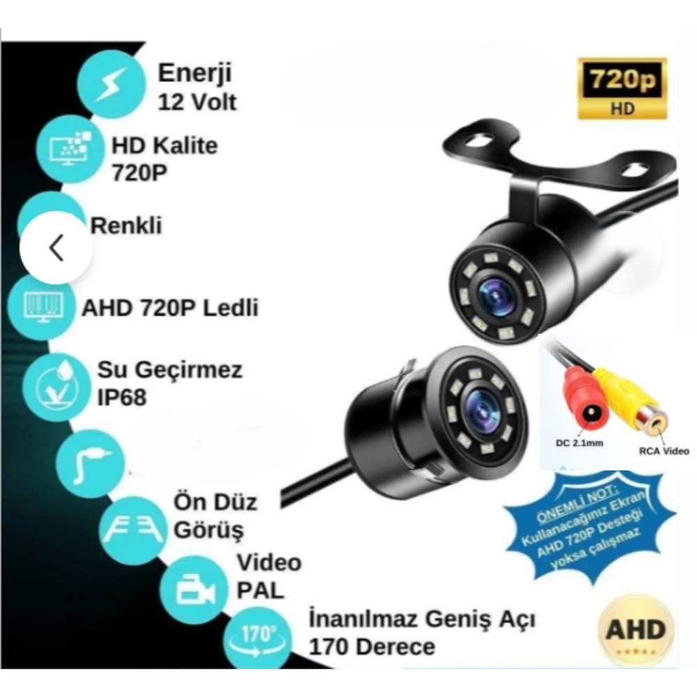 Bawerlink BW-47 720P Kelebek Beyaz Ledli Kamera
