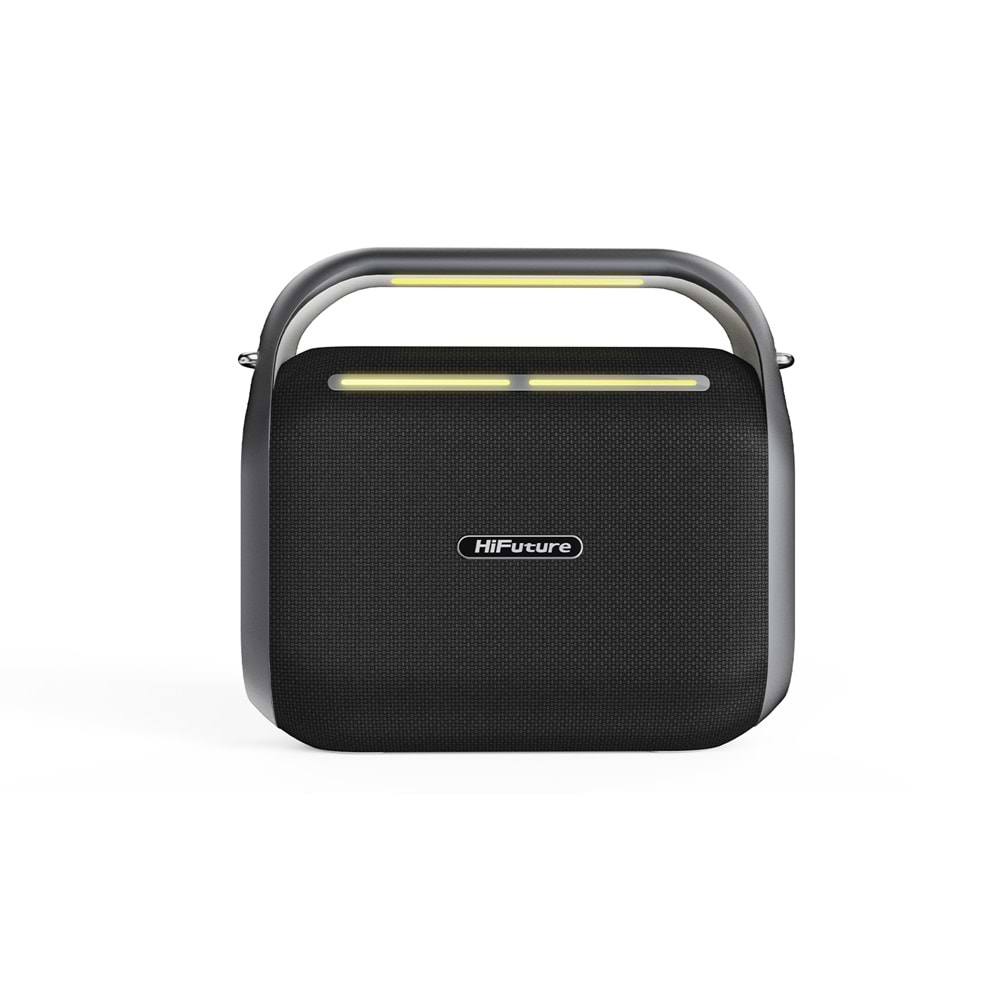 HiFuture MUSİCBOX 200 100W Bluetooth 5.0 BT/USB/SD Kart/ AUX Girişli Mikrofonlu Karaoke Sistemi Kablosuz Hoparlör Siyah