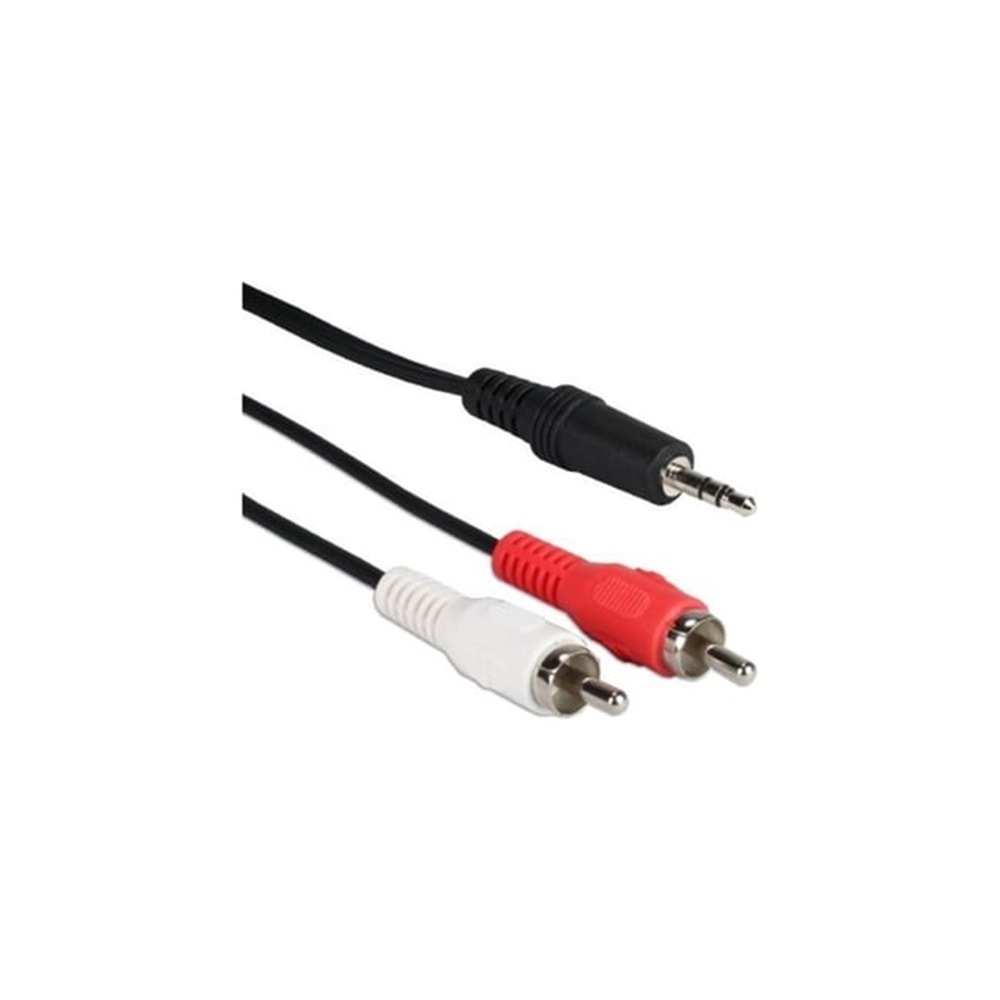 Rose RC-508 3mt 3.5mm/M To 2*RCA/M Ses Kablosu