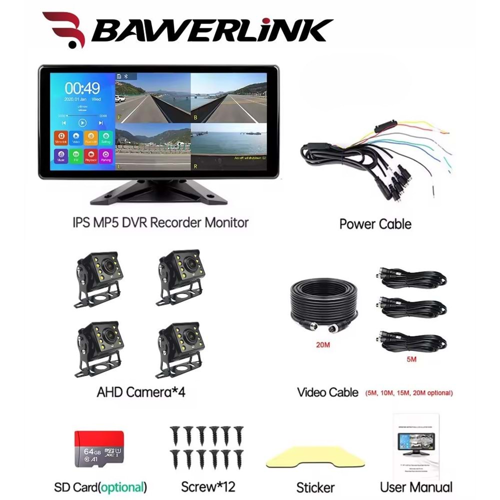 Bawerlink BW-9166DVR 10