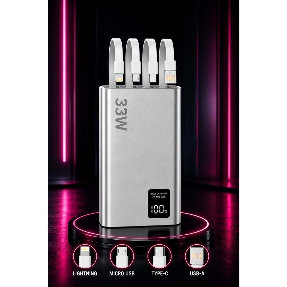 Sprange SR-P29 20.000 mAh 33W Hızlı Şarj Powerbank