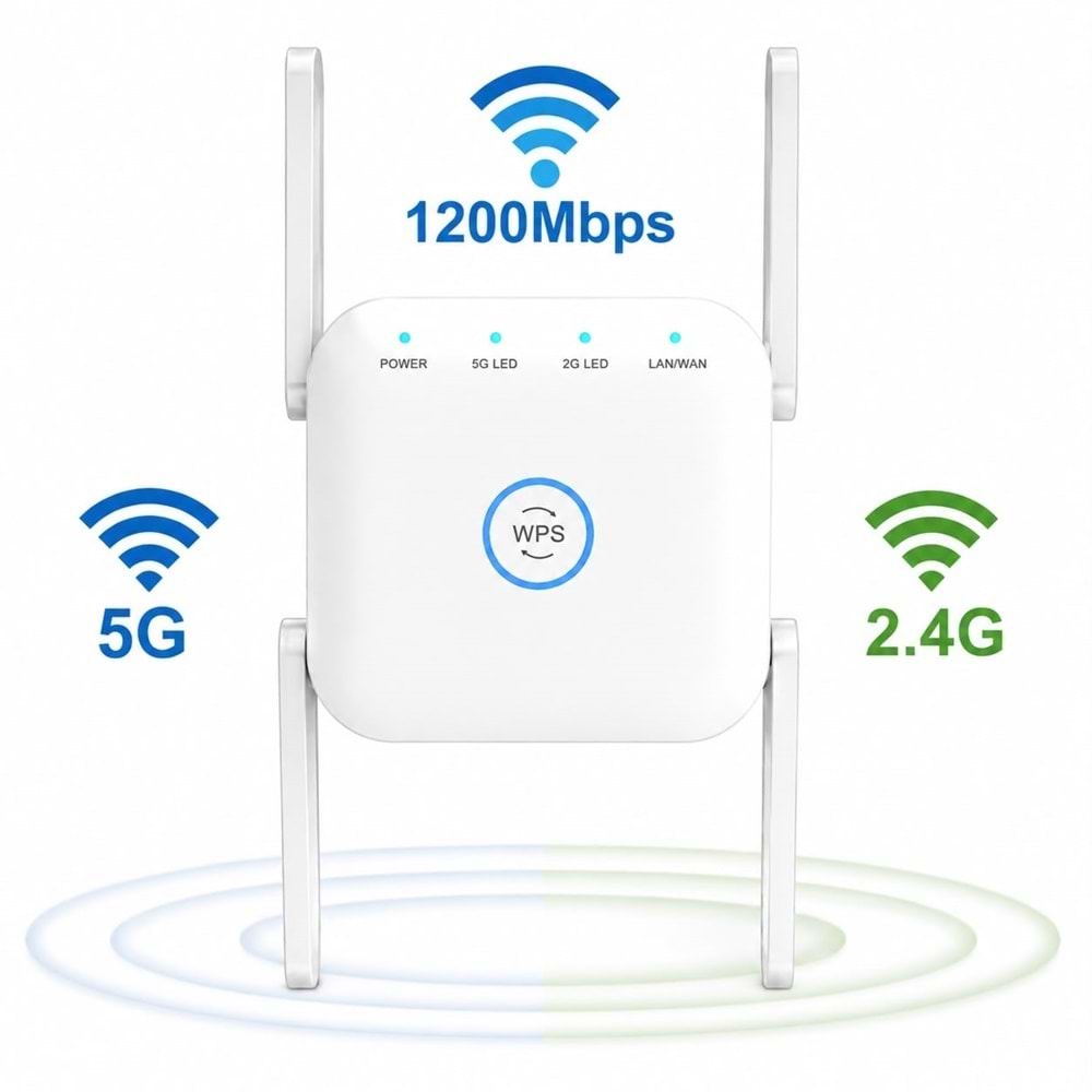 Pıx lınk AC24B 1200 Mbps 2.4GHz & 5GHz Dual-Band Wi-Fi Router