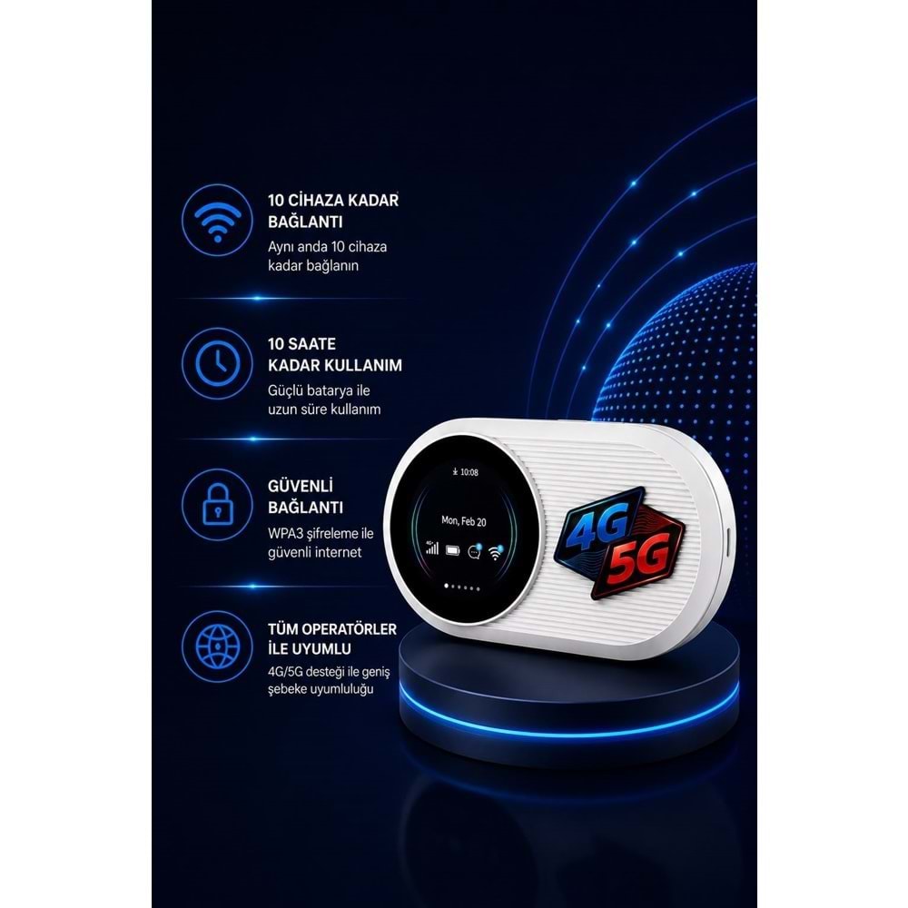 M10 PRO 4G LTE Sim Kartlı Router
