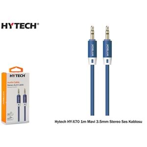 Hytech HY-X70 1Mt Renkli 3.5mm Stereo Ses Kablosu