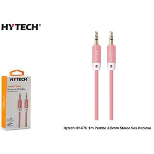 Hytech HY-X70 1Mt Renkli 3.5mm Stereo Ses Kablosu