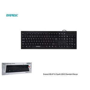 Everest KB-871U Siyah USB Q Standart Klavye