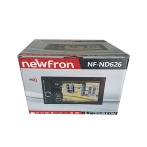 Newfron NF-ND626 6,2 İnç Doule Usb/Dvd/Sd/Bt/Fm/Gps Oto Teyp (kamera hediyeli)