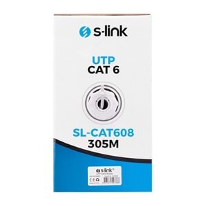 S-link SL-CAT608 305m Gri Utp CAT6 Kablo