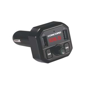 Concord C-609 3.1A Çift Usb/Tf/Bt/Fm Transmitter