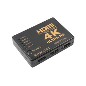 S-link SL-HSW4K55 HDMI 5TO1 SWITCH 4K*2K, IR +Adaptör