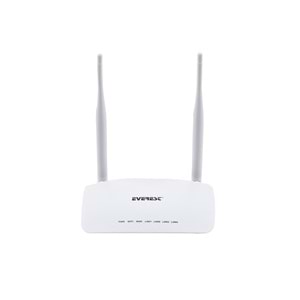 Everest EWR-958N 300 Mbps 1 WAN + 4 LAN Port WISP+Repeater+Access Point 2.4GHz Beyaz Kablosuz Router