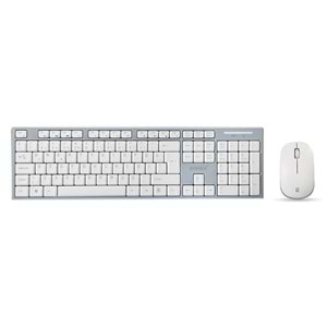 Everest KM-6063 Beyaz/Gri Kablosuz Q Multimedia Klavye + Mouse Set