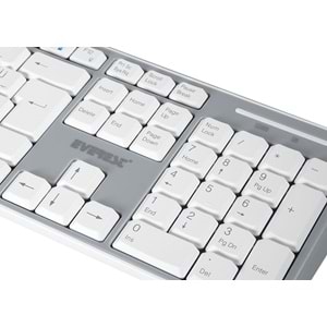 Everest KM-6063 Beyaz/Gri Kablosuz Q Multimedia Klavye + Mouse Set