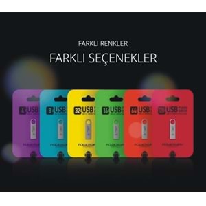 Powerway 8 GB Usb 2,0 Mini Metal Flash Bellek