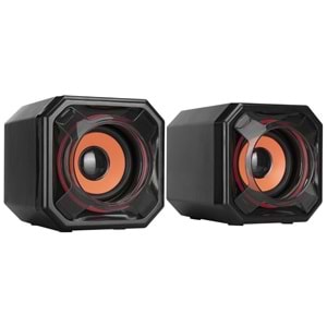 Mikado MD-177 2.0 5W * 2 Yeşil/Siyah Super Bass USB Speaker