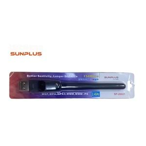 Sunplus SP-20021 Wifi Anten 2.4 GHZ 150 Mbps Uydu Alıcıları İçin