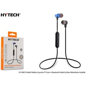 Hytech HY-XBK75 Mobil Telefon Uyumlu TF Card + Bluetooth Kulalk İçi Mikrofonlu Kulaklık