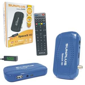 Sunplus SPACEX DAHİLİ WİFİ IPTV+FESS Hediye HD Uydu Alıcısı