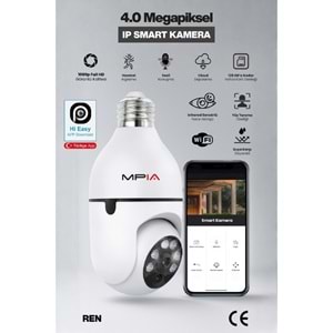Concord MPİA REN 3Mp İp Wifi Full Hd 8 Led Gece Görüşlü Hareketli Kamera