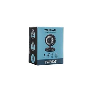 Everest SC-824 300K Usb Mikrofonlu Görüş Ledli Webcam Pc Kamera