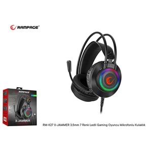 RAMPAGE RM-K27 X-JAMMER 3,5mm GAMİNG OYUNCU MİKROFONLU KULAKLIK