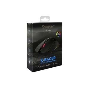 Everest SM-G05 X-RACER Usb Siyah 6400dpi RGB Ledli Gaming Oyuncu Mouse