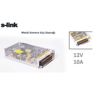 S-link SL-KA150 12V 10A Metal Kamera Güç Kaynağı
