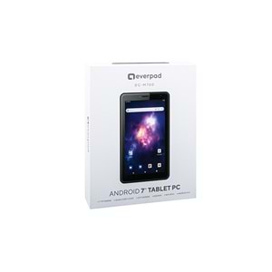 Everest EVERPAD DC-M700 Siyah Wifi+BT Çift Kamera 7 LCD 2GB Ram 2G+16GB Android 10.0 Go Tablet Pc