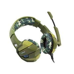 Rampage RM-K5 CAMUFLAJE Kamuflaj Renkli 7.1 Surround Sound System USB Mikrofonlu Oyuncu Kulaklığı